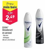 Oferta de Desodorante en spray Rexona por 2,49€ en ALDI