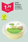 Oferta de Hummus gutbio por 1,99€ en ALDI