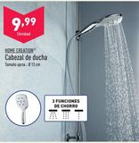Oferta de Cabezal de ducha por 9,99€ en ALDI