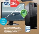 Oferta de PC sobremesa Lenovo por 224,21€ en Bureau Vallée