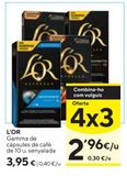 Oferta de Cápsulas de café l'or por 3,95€ en Caprabo