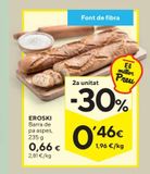 Oferta de Pan de barra por 0,66€ en Caprabo