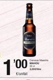 Oferta de 100  €/unitat  Cervesa Maestra MAHOU 33 cl 3,03€/litre  en SPAR Fragadis