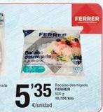 Oferta de FERRER  Bacalao desmiged  5'35  €/unidad  FERRER  Bacalao desmigado FERRER 500 g 10,70€/kilo  en SPAR Fragadis