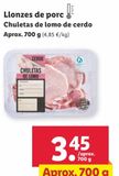 Oferta de Chuletas de lomo de cerdo por 3,45€ en Lidl