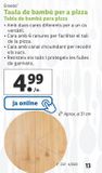 Oferta de Tabla de bambú para pizza ernesto por 4,99€ en Lidl