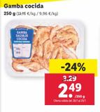 Oferta de Gambas cocidas por 2,49€ en Lidl