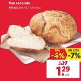 Oferta de Pan redondo por 1,29€ en Lidl