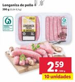 Oferta de Longaniza de pollo por 2,59€ en Lidl