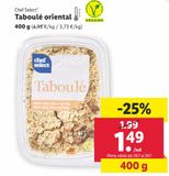 Oferta de Taboulé oriental chef select por 1,49€ en Lidl