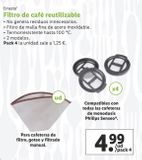 Oferta de Filtros de café ernesto por 4,99€ en Lidl