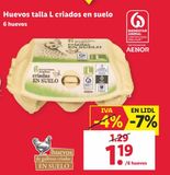 Oferta de Huevos talla L por 1,19€ en Lidl