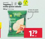 Oferta de Topping estilo queso rallado por 1,79€ en Lidl