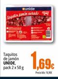 Oferta de Taquitos de jamón Unide por 1,69€ en Unide Supermercados