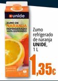 Oferta de Zumo refrigerado de naranja UNIDE por 1,35€ en Unide Market