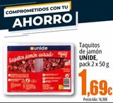 Oferta de Taquitos de jamón UNIDE  por 1,69€ en Unide Market