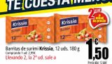 Oferta de Barritas de surimi Krissia por 2,99€ en Unide Market