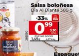 Oferta de SALSA BOLONESA por 0,99€ en Maxi Dia