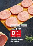 Oferta de BURGER MEAT DE POLLO por 0,79€ en Maxi Dia