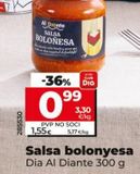 Oferta de Salsa boloñesa Dia por 1,55€ en Dia Market