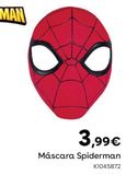 Oferta de Máscara Spiderman por 3,99€ en ToysRus