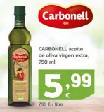 Oferta de Aceite de oliva virgen extra Carbonell por 5,99€ en HiperDino