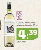 Oferta de Vino verdejo Cuatro Rayas por 4,39€ en HiperDino