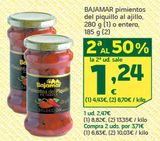 Oferta de Pimientos del piquillo Bajamar por 2,47€ en HiperDino