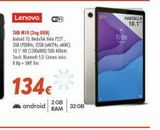 Oferta de Lenovo WiFi  TAB M10 (2ng GEN) Android 10, MediaTek Heli P221 268 LPDDR4 3268 CP4, MMC) 10.1" HD (1280:800) TOD 400 Touch Blooth 5.0 Cama 8p+SMP  134€  android  208 RAM  32 GB  PANTALLA 10.1"  por 134€ en Zbitt