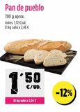 Oferta de Pan de pueblo por 1,5€ en Ahorramas