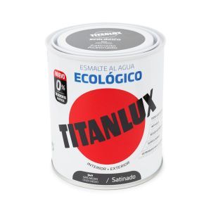 Oferta de Esmalte titanlux ecológico satinado gris medio 750ml por 15,95€ en Brico Depôt