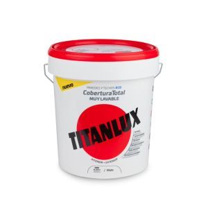 Oferta de Pintura Titanlux Cobertura Total blanco 15 L por 61,95€ en Brico Depôt