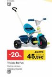 Oferta de Smoby - Triciclo Be Fun azul por 45,59€ en ToysRus