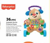 Oferta de Fisher Price - Andador Perrito Primeros Pasos por 36,99€ en ToysRus