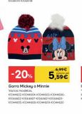 Oferta de Disney - Gorro azul Mickey Mouse 2 aÃ±os por 5,59€ en ToysRus