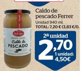 Oferta de Caldo de pescado Ferrer por 4,5€ en La Sirena