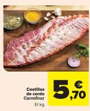 Oferta de Costillas de cerdo Carrefour por 5,7€ en Carrefour