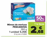 Oferta de Mimos de merluza PESCANOVA por 5,35€ en Carrefour