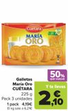 Oferta de Galletas María Oro CUÉTARA por 4,19€ en Carrefour