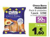 Oferta de Choco Barra PASQUIER por 3,19€ en Carrefour