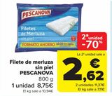 Oferta de Filete de merluza sin piel PESCANOVA por 8,75€ en Carrefour