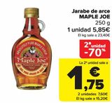 Oferta de Jarabe de arce MAPLE JOE  por 5,85€ en Carrefour