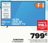 Oferta de SAMSUNG TV QE65Q64BAU  por 799€ en Carrefour
