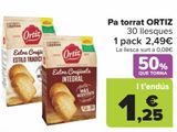 Oferta de Pan tostado ORTIZ por 2,49€ en Carrefour