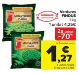 Oferta de Verduras FINDUS por 4,25€ en Carrefour