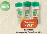 Oferta de En TODAS las especias Carrefour BIO  en Carrefour