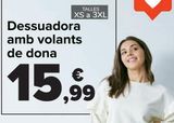 Oferta de Sudadera con volantes mujer  por 15,99€ en Carrefour