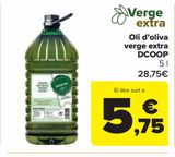 Oferta de Aceite de oliva Virgen Extra DCOOP por 28,75€ en Carrefour