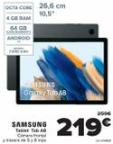 Oferta de SAMSUNG Tablet Tab A8  por 219€ en Carrefour