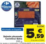 Oferta de Salmón ahumado Carrefour Extra por 5,59€ en Carrefour